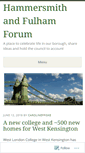 Mobile Screenshot of hammersmithfulhamforum.com